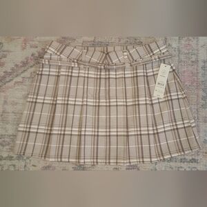 Plaid Pleated Mini Skirt Size XS 0-2
